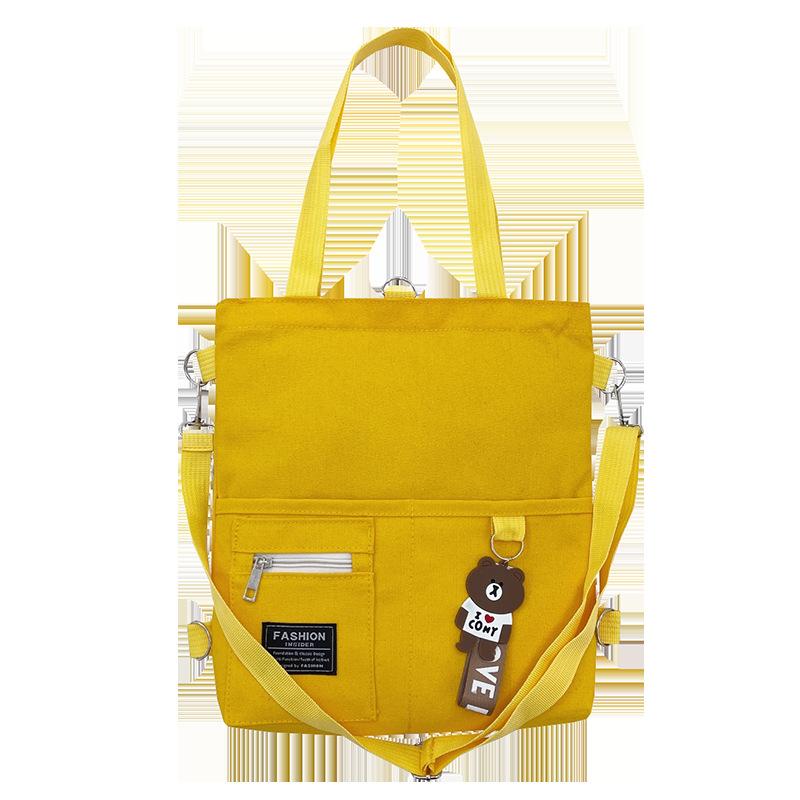 

Сумка кроссбоди Сумка для студентки Холщовая сумка на плечо Кампус Милая универсальная сумка для девушки Сумка-тоут жёлтый