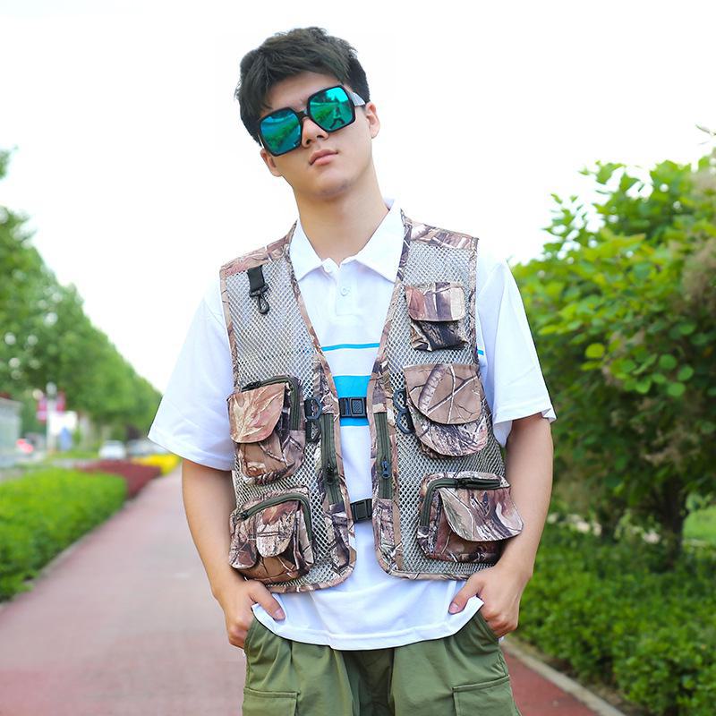 Breathable Mesh Sports Fishing Vest with Multi Pockets for Outdoor Use