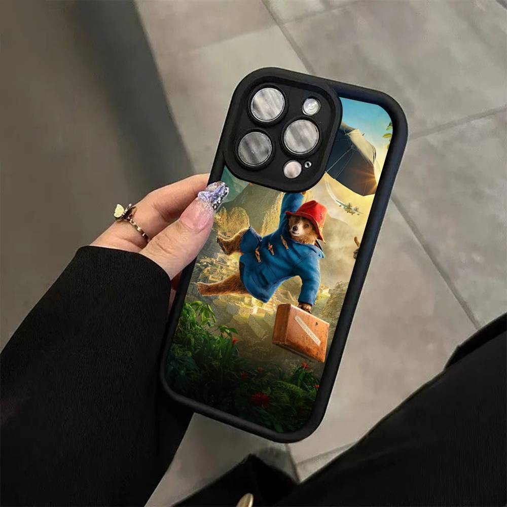 Cute P-Paddington B-BearS Phone Case For Iphone 11 12 13 14 15 16 17 Pro Max Mini Plus Soft TPU Back Cover