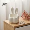 Unique Housewarming Present 3D Printed Rabbit Storage Organizer, Cute Bunny Ears Desktop Container for Room Decor Keys Jewelry, Decorative Plastic