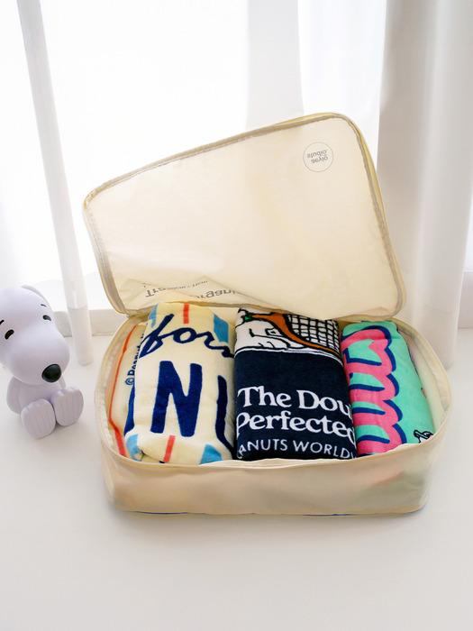 Songwol Towel Snoopy Beach Towel 3-Piece (Vacation + Tennis + Drive) + AYO Travel Pouch L Set Single product