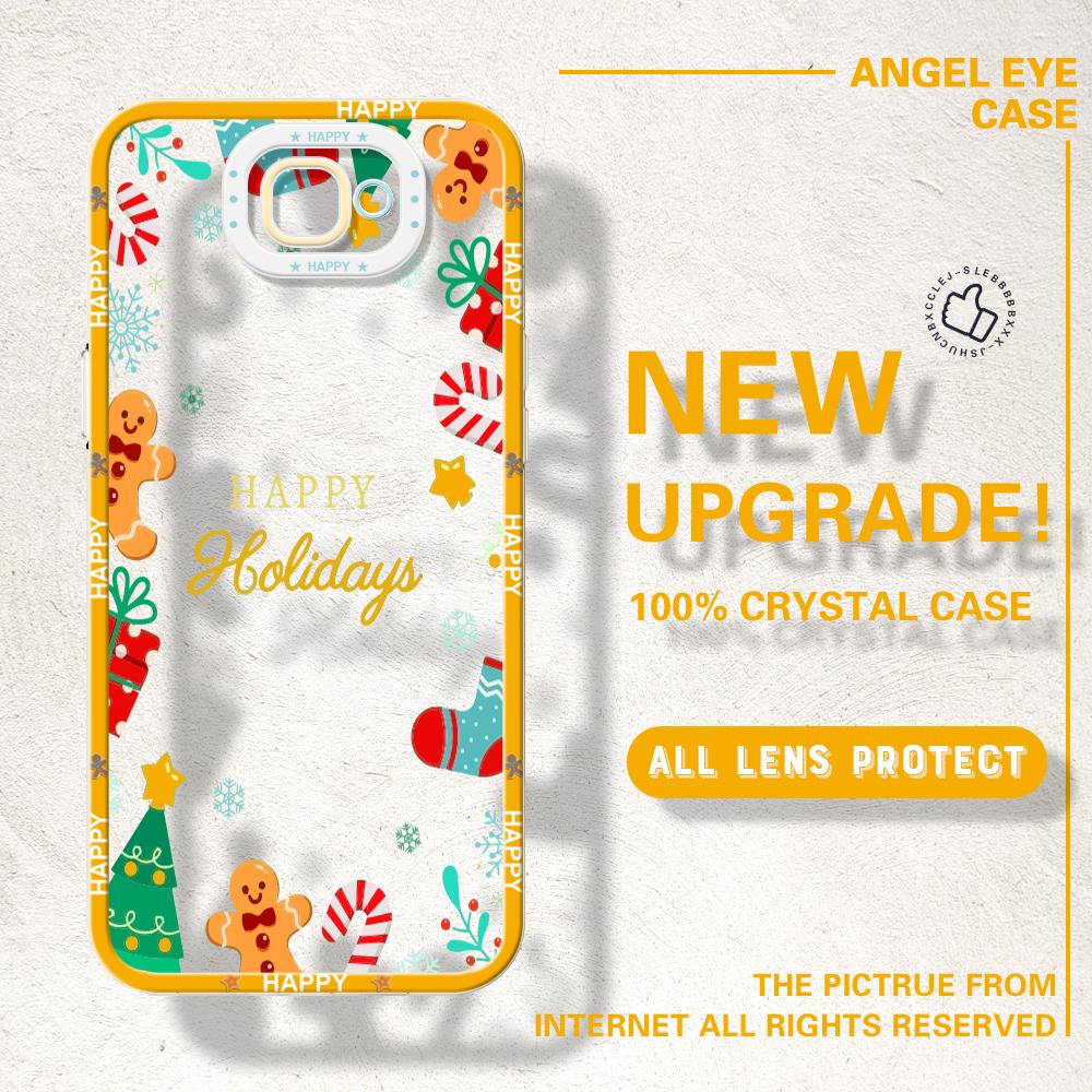 Støtsikkert tegneseriemalt mønster krystalltelefonveske Gjennomsiktig mykt heldeksel Kamerabeskyttelsesdeksel for IPhone Samsung Redmi OPPO Realme Vivo