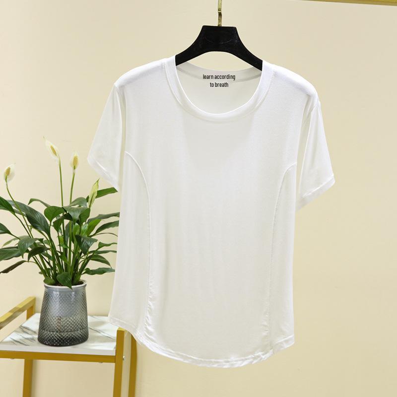 Women's Short Sleeve Modal T-Shirt - Fashionable, Versatile, Slimming Summer Blouse