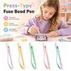 No-Shake Bean Needle Pen Press-On Mechanism Press Point Grip Pen Perler Bead Pen  For Kids Crafts