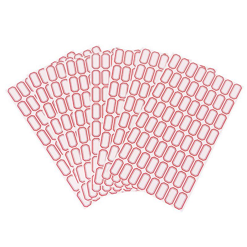 10Sheets/Pack Label Paper Self-Adhesive Stickers Name Note Price Tag Bar Sticker