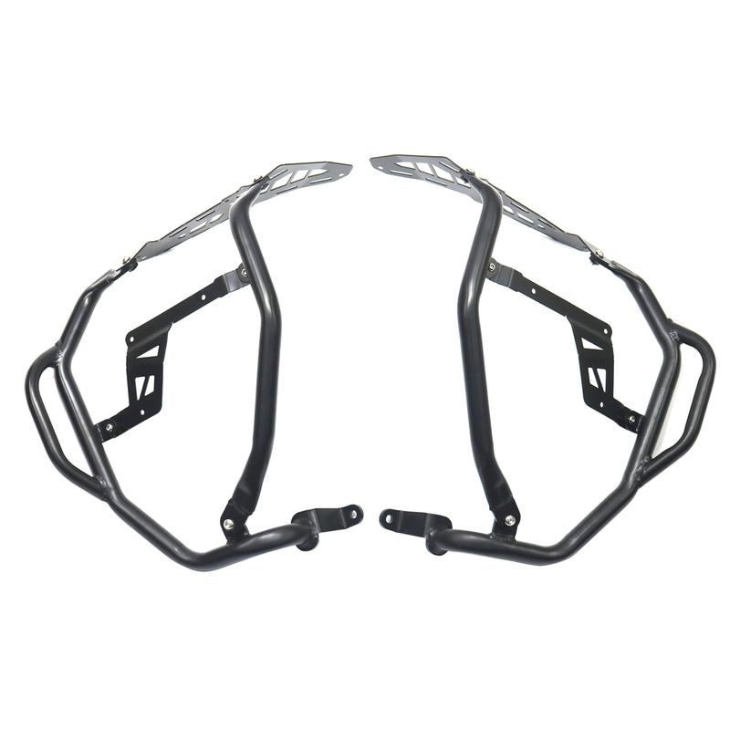 For BMW R1300GS ADV 2025 Carbon Steel Black Motorcycle Engine Upper Guard Bracket Mount Bumper Frame Support Protector Bar