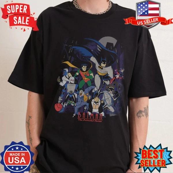 Batman Animated Series Villains T-Shirt, S-5XL M