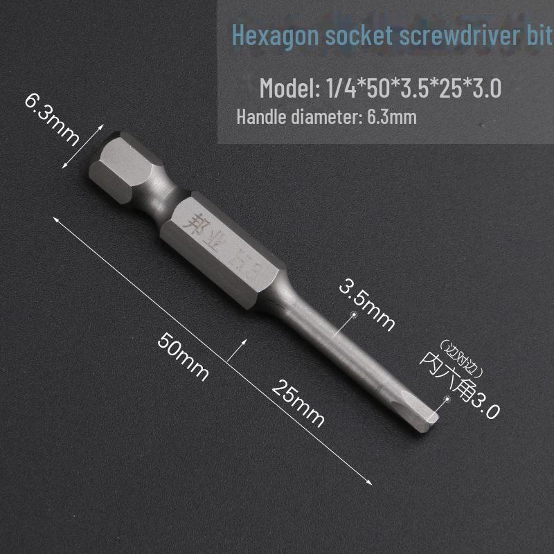 Bangye S2 Stahl Magnetischer Sechskant-Druckluftschraubendreher-Bohrer-Set 1,5–6 mm