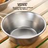 Original Outdoor 304 Stainless Steel Bowl Fruit Bowl with Handle Camping Utensils Hanging Storage Bag Snow Bowl *4