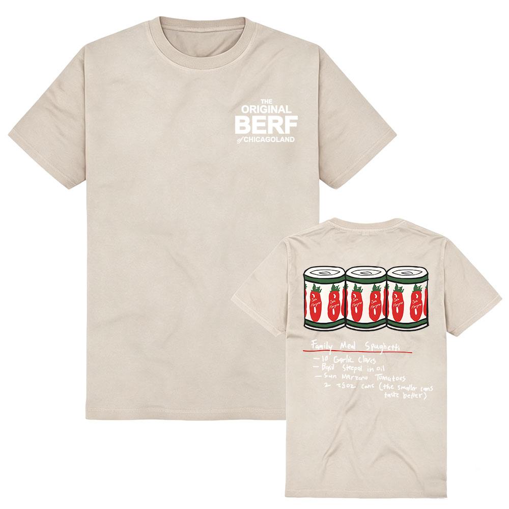 La Camiseta Original BERF de CHICAGOLAND El Oso Temporada 5 Diseño Impreso Camiseta Unisex Streetwear Algodón Manga Corta Camisetas para Mujer