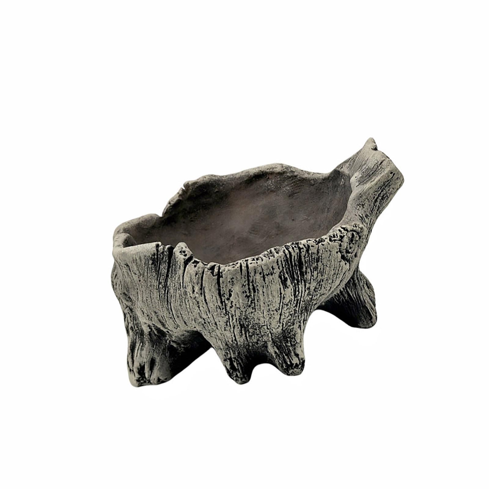 

Искусственная коряга, суккуленты, кашпо в деревенском стиле, кактусы, цветочные горшки для маленьких растений, цветочная композиция, скульптура пней B