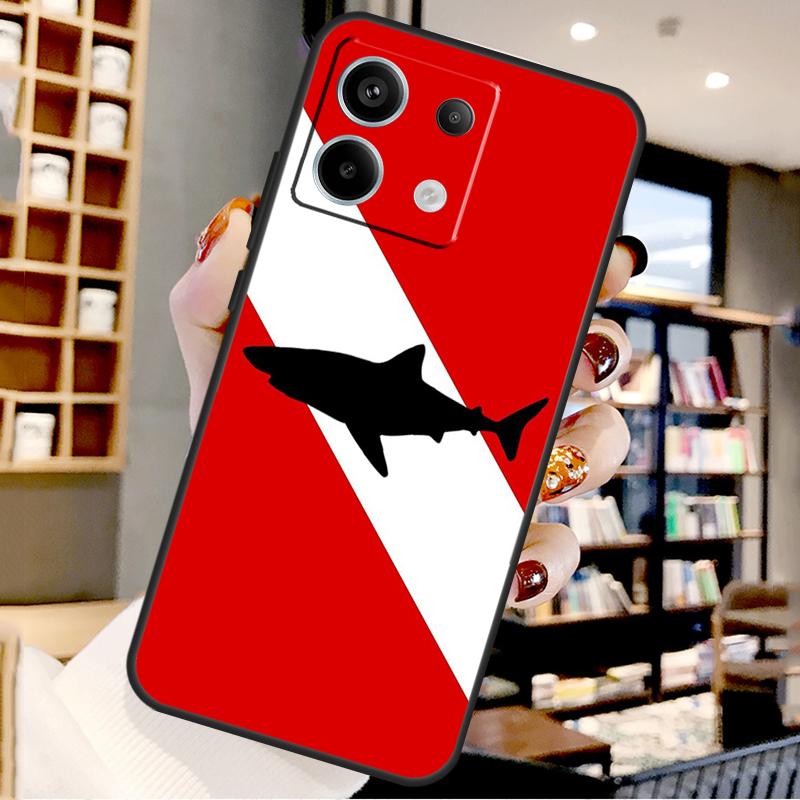 Cartoon Sharks For Xiaomi Redmi Note 14 Pro 13 12 11 9 10 15 Pro Plus Case For Redmi 15 15C 14C 10C 12C 13C