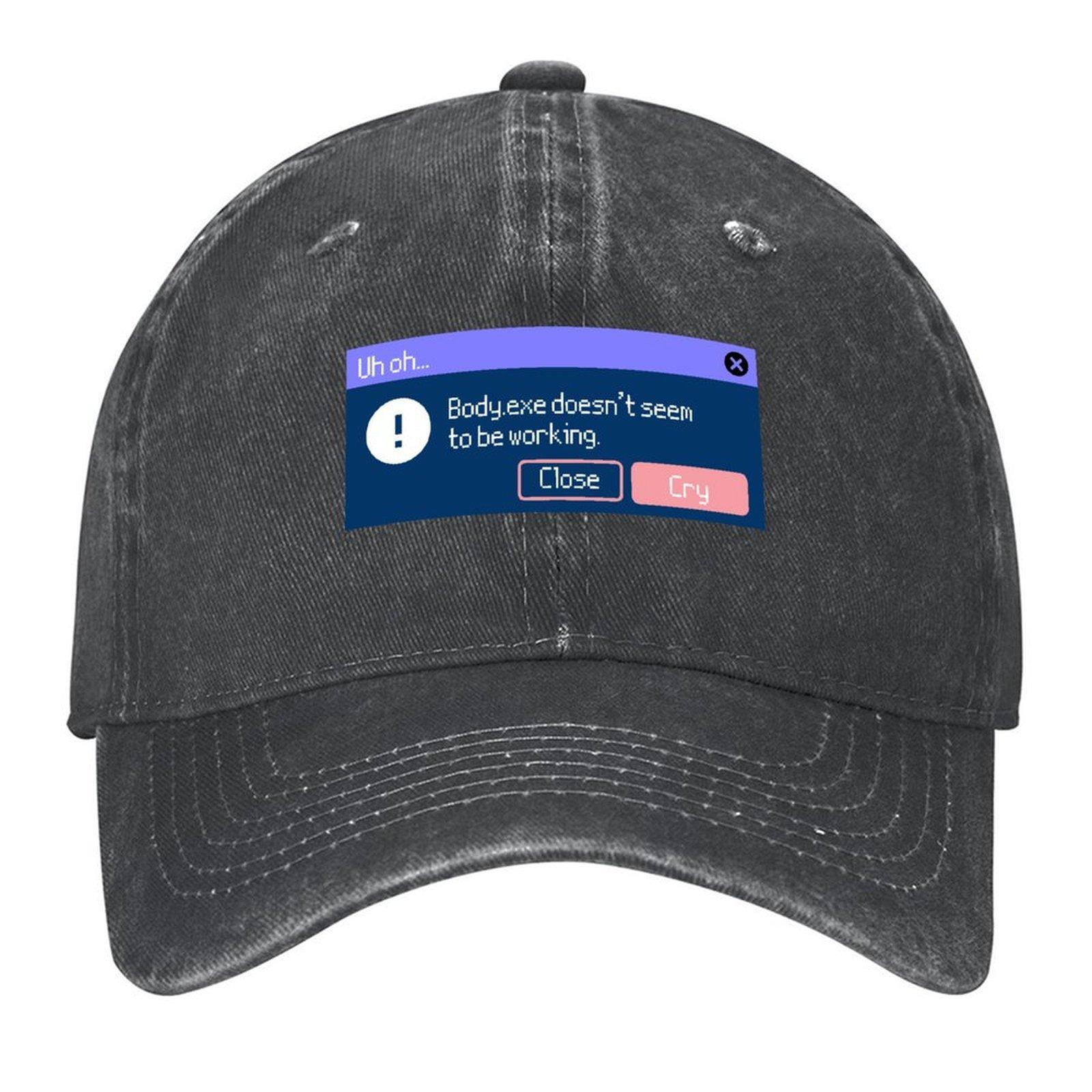 

2026 Body.exe Isn t Working Baseball Cap Snapback Cap Hiking Hat Hat Luxury Brand Party Hat Men Hats Women s