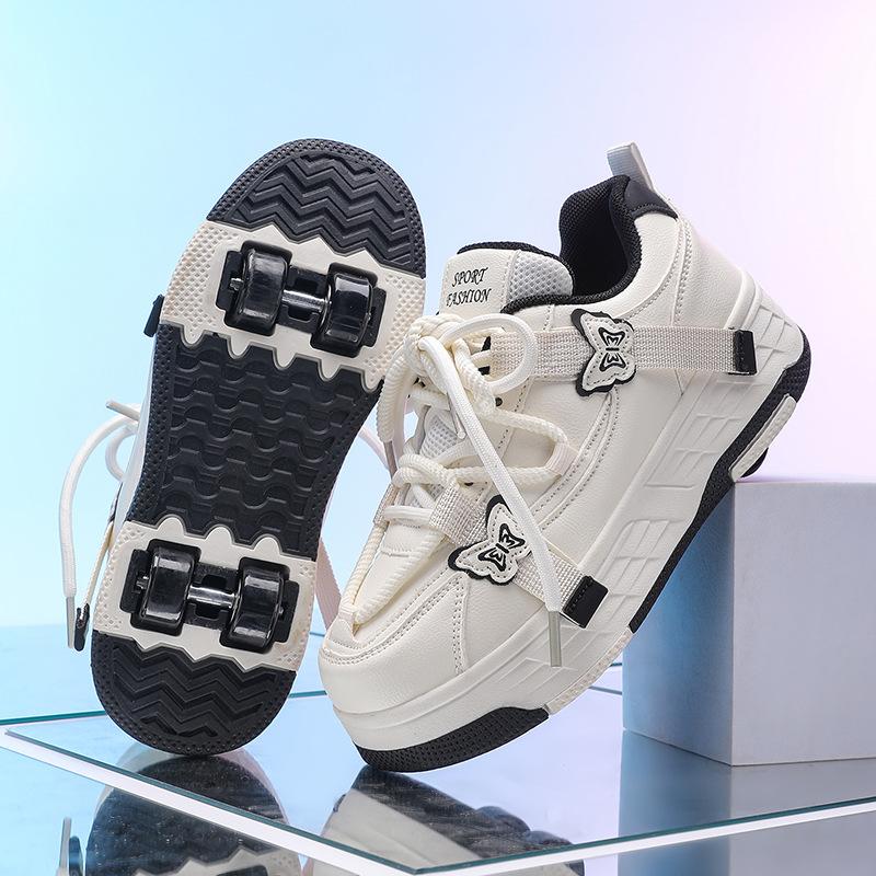 Kids Runaway Shoes Girls Boys Roller Skates Invisible Four Wheel Flight Removable Wheel Skates