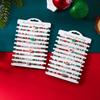 10Pcs/Set Colorful Soft Clay Beads Christmas Tree Santa Claus Beaded Bracelet Set For Women Stackable Bangle Handmade Party