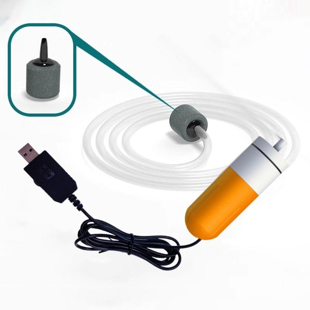 USB Charging Aquarium Oxygen Air Pump Ultra Quiet Oxygen Aerator Air Compressor Aerator  Aquarium