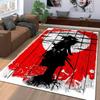 Samurai Spirits Large Carpet for Living Room Creative Retro Oriental Doormat Carpet  Bedroom Home Decor Non-slip Floor Play Mat