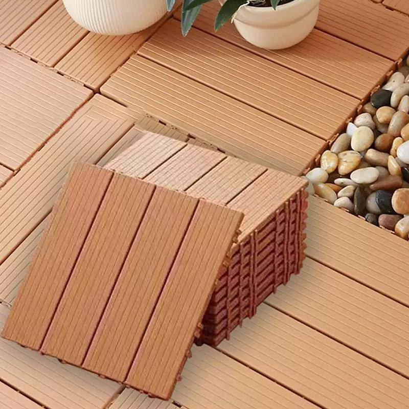 Odolné Recyklovatelné Dřevoplastové Propojitelný Terasové Dlaždice Voděodolné Vnitřní Venkovní Podlahy