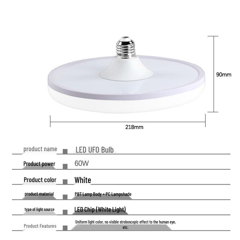 Xijun E27 LED UFO Bulb