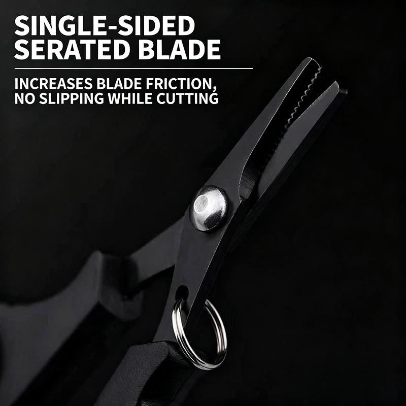 1pc Multifunctional Dyneema Fishing Scissors | Small Single-Sided Serrated, Stainless Steel, Ideal for Cutting Fishing Lines, Lure Lines, Lead Sheets