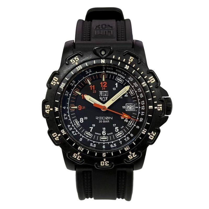 Used LUMINOX 8800 series wristwatch men s quartz black dial working item [Used] 22603R48