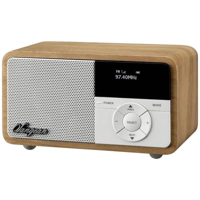 Sangean DDR-7X Table Radio Bluetooth Rechargeable Light Wood