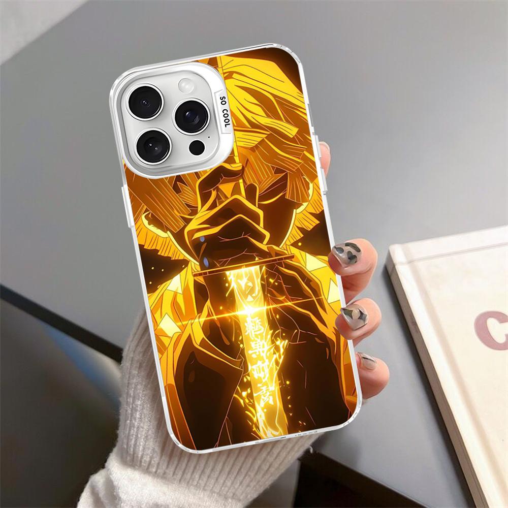 

Zenitsu Agatsuma Phone Case For iPhone 16 15 14 13 12 11 Pro Max X XR XSMAX Matte Shockproof Back Cover iPhone 14 pro