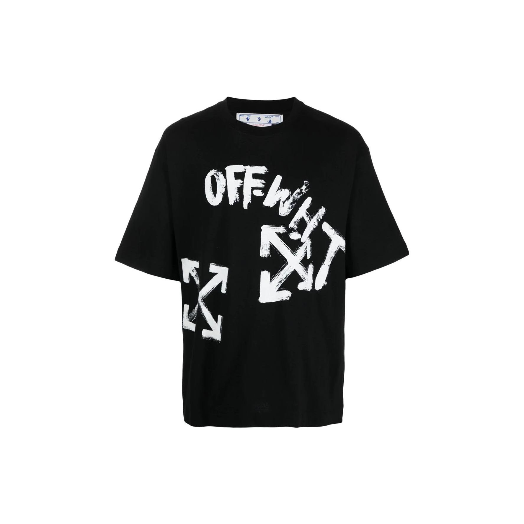 

Off-White Paint Script Over Skate Short-Sleeve Tee Black/White Men Tops OMAA120F22JER0041001 M