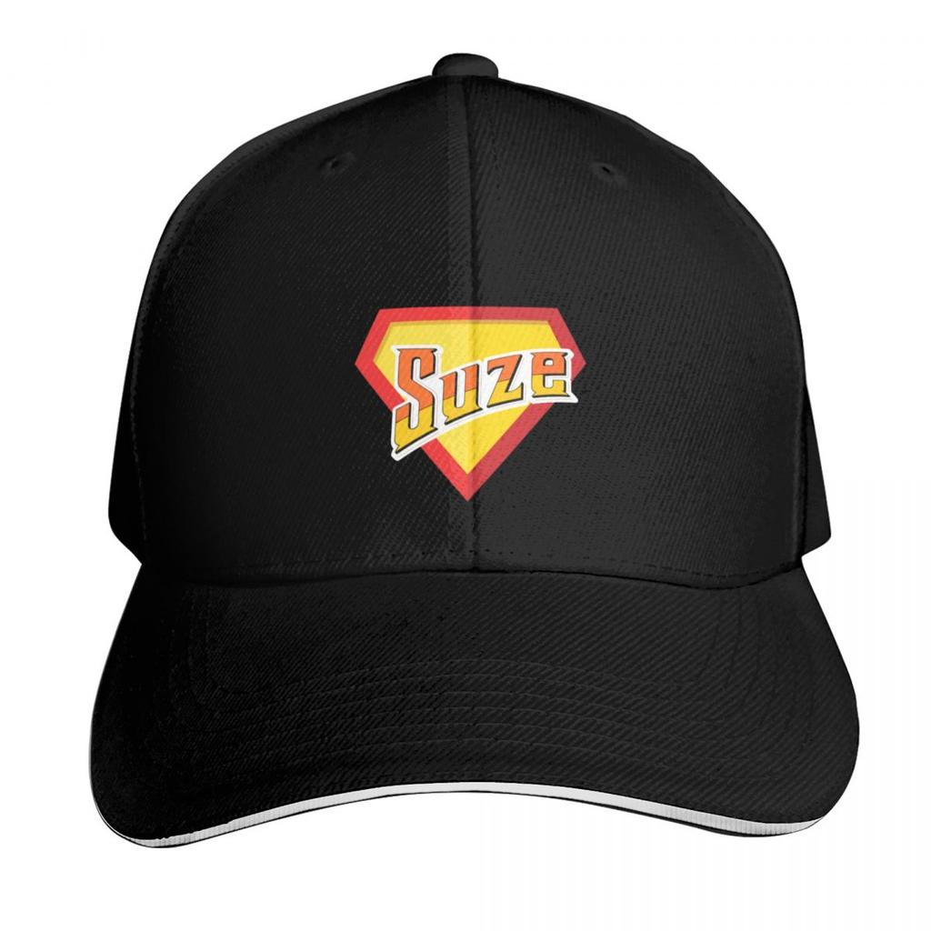 Super Suze Logo Alcoholic Superhero Humor Baseball Cap Sun Protection Upf 50 Breathable Mesh Back Adjustable Buckle Closure