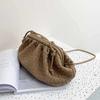 Soft Leather Woven Cloud Bag Fan Yangqi Women's Bag 2025 New Trendy Dumpling Bag Shoulder Messenger Bag