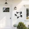 Black Swallow Silhouette Wall Hanging for Indoor/Outdoor Decor in Living Room or Bedroom