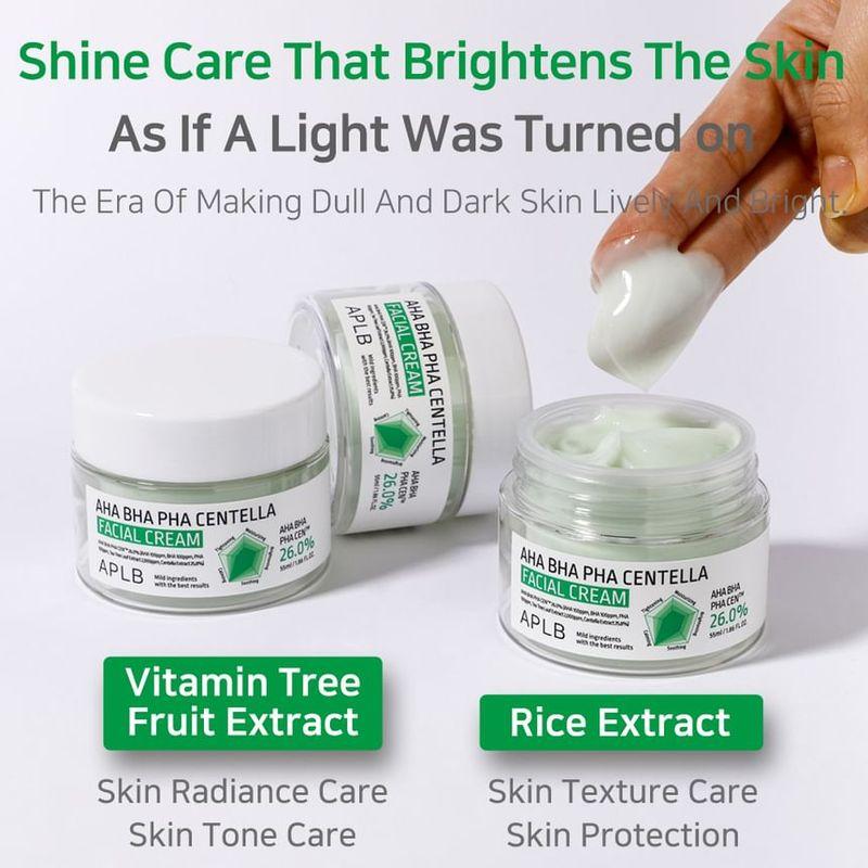 APLB - AHA BHA PHA Centella Facial Cream