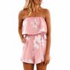 Women's Sleeveless Bohemian Floral Print Dress for Summer Casual Wear