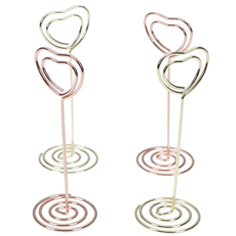 1pc Heart Shaped Photo Card Holder gold rose gold for home wedding decoration 1pc Heart Shaped Photo Card Holder gold rose gold for home wedding decoration