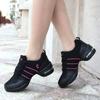  Fashion Mesh Jazz Shoe Woman Ladies Modern Soft Outsole Dance Sneakers Breathable Lightweight Woman Dancing Fitness Shoes