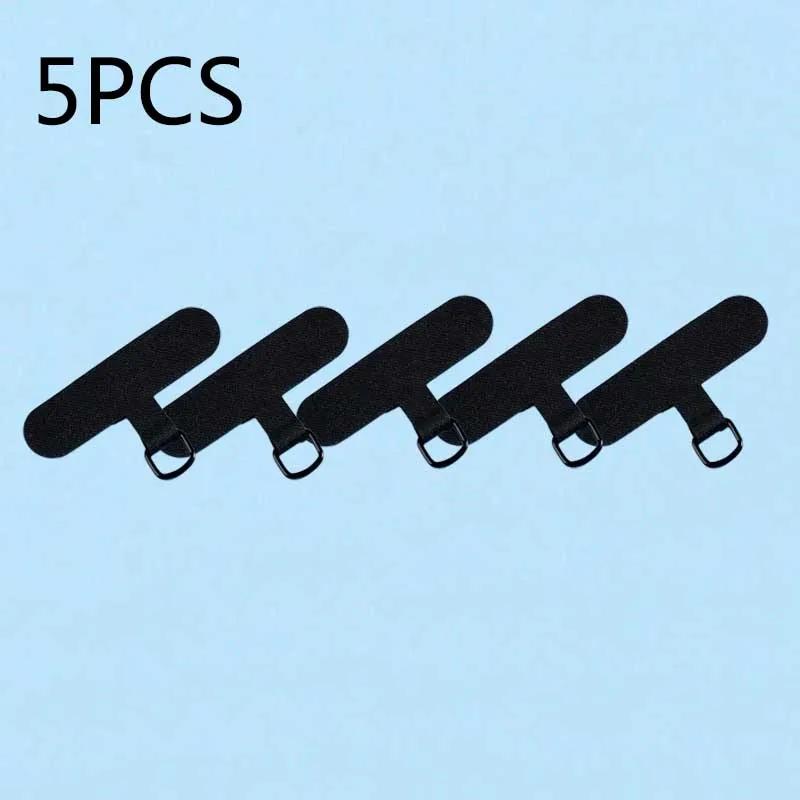 10/5/1Pcs Universal Tpu Mobile Phone Anti-lost Lanyard Card Gasket Nylon Detachable Phone Hanging Cord Strap Patch Tether Pad