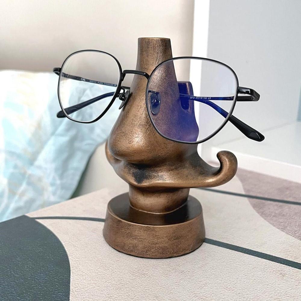 Funny Sunglasses Display Stand Nose Shape Nose Resin Sculpture Eyeglasses Stand  Photography Props