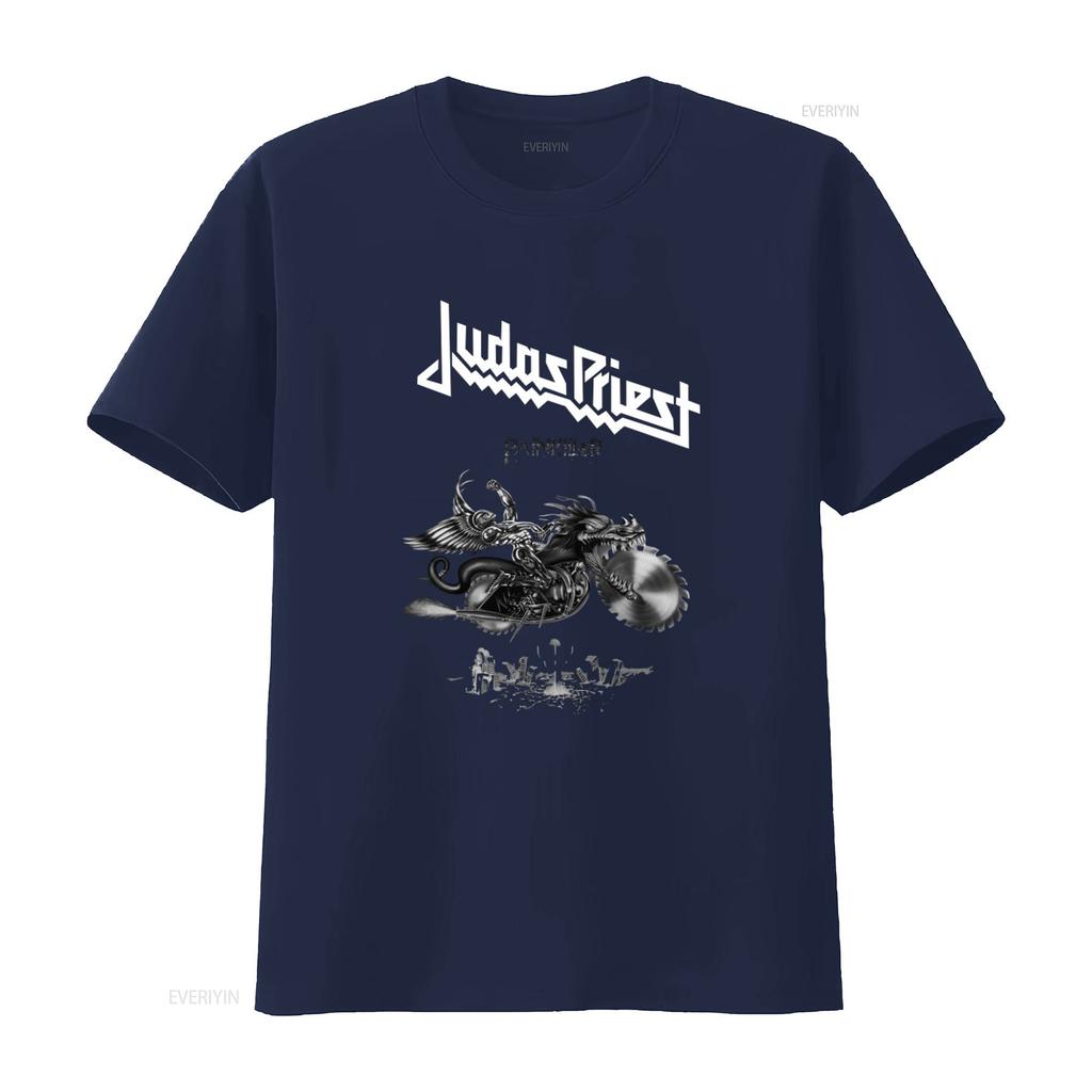 Judas Priest Painkiller V3 1990 Album Cover T Shirt Black Rock Band Design Sizes S 5Xl vintage Washed Stylish Breathable
