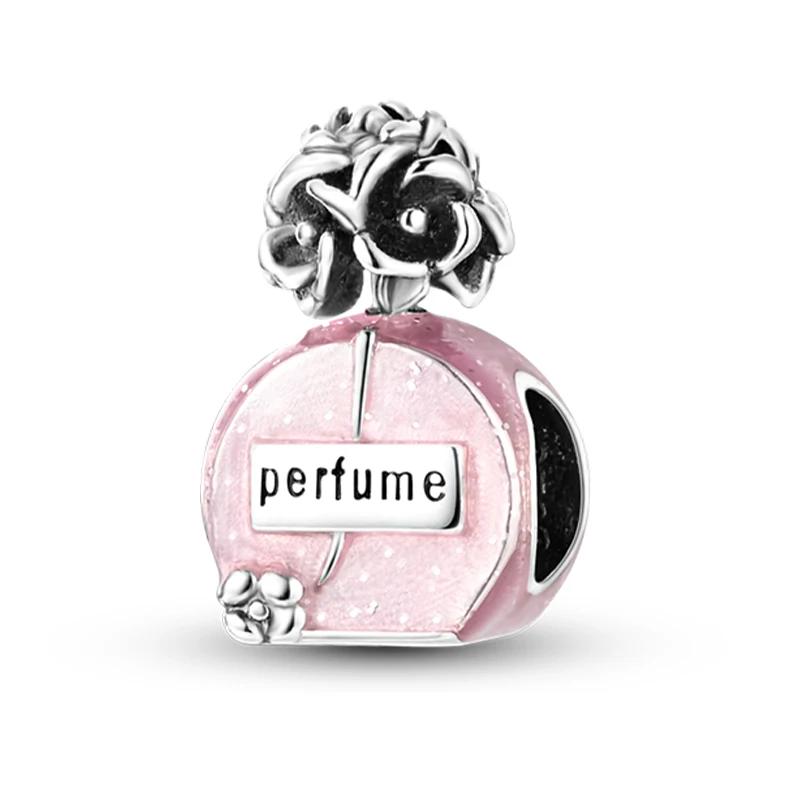 Charms Perlen Kupferrosa Parfümflasche Buchstabe Leuchtendes Glühwürmchen Tarotkarte Perlen Passend für DIY Armbänder Schmuck