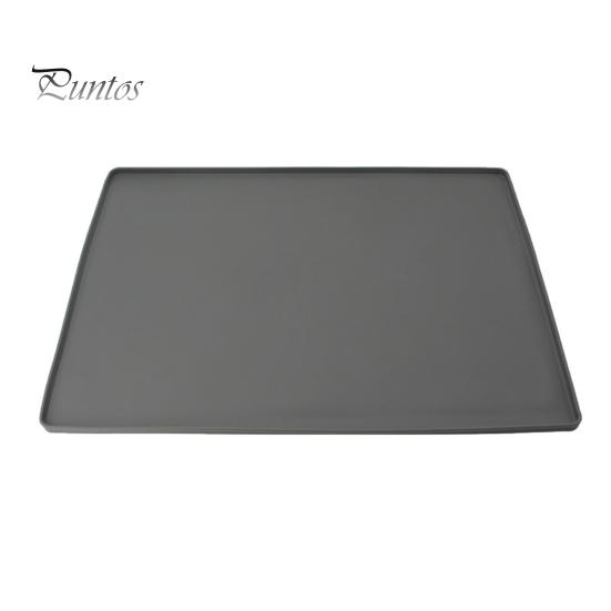 Tapete impermeável para comida de animais de estimação, grande tigela de silicone para animais de estimação com bordas elevadas, antiderrapante, jogo americano para alimentação de animais de estimação para cães, gatos e gatinhos