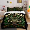 Boar, Rifles, Clovers, Acorns. Bedding Sets Duvet Cover Sets Duvet Covers Pillowcases(1 * Duvet Cover 2 * Pillowcases Without Duvet Insert)