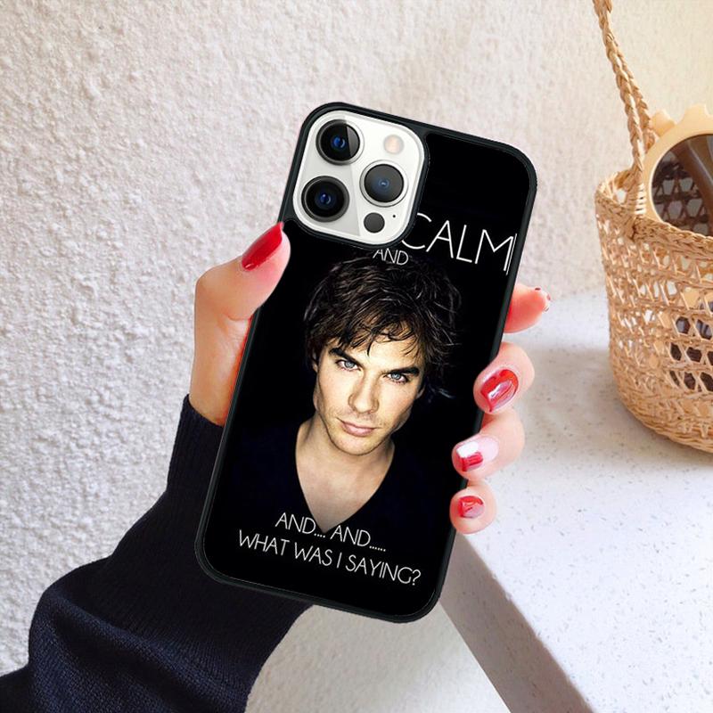 The Vampire Diaries blood damon Phone Case for iPhone 17 Air 16 PRO MAX 15 14 PLUS 11 12 13 Cover Fundas Shell