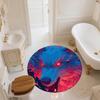 Roaring Wolf,Round Area Rug,Carpet Rug for Living Room Bedroom Sofa Playroom Decor,Non-slip Floor Mat