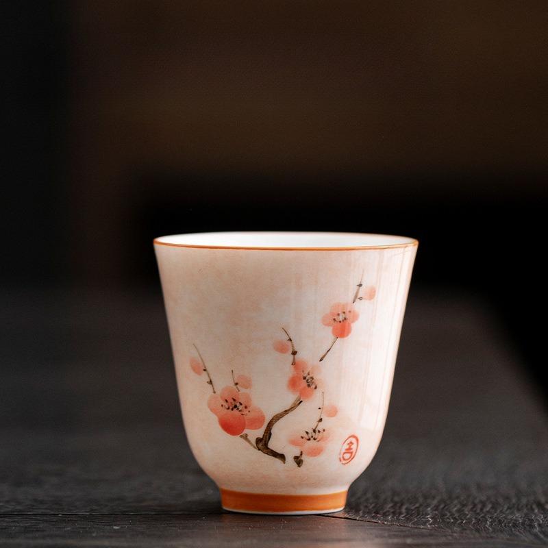 

Hand painted full color pastel women s high value master cup ceramic underglaze color teacup household tea cup personal use 200ml