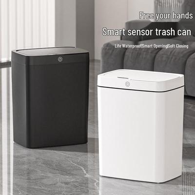 Lixeira Inteligente com Tampa - Abertura/Fechamento Automático Silencioso para Cozinha e Sala de Estar