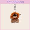 Portachiavi di Peluche con Pelo Sintetico di Coniglio e Criniera di Leone per Accessori di Moda e Collezionisti