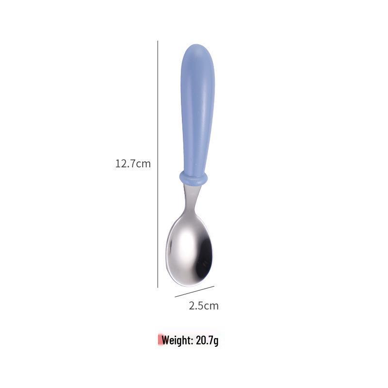 Přenosná jídelní sada pro děti z nerezové oceli 304: Dárková sada lžičky a vidličky pro miminko