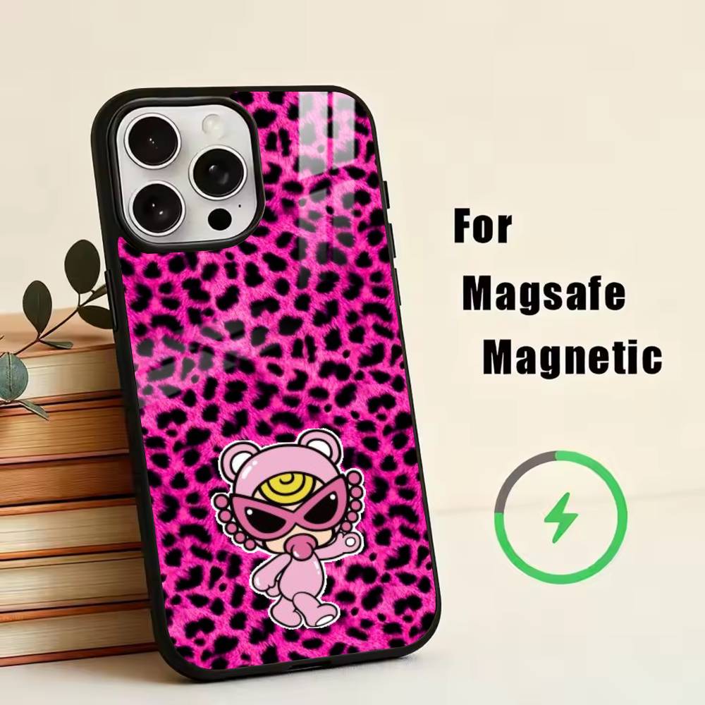 Y2K Hysteric M-Mini Phone Case For iPhone17,16,15,14,13,12,11 Plus,Pro Magnetic with Magsafe Wireless Charging