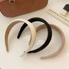 Elegant High Cranium Headbands Satin Cloth Hairbands  Female Daily Party Press Hair Accessories