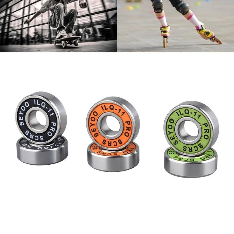 Precision 608 Skateboard Bearings ILQ‑11 High‑Speed Longboard Bearings for Smooth Drifting Cruising Skateboarding Accessories